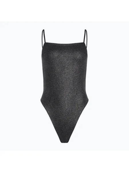 Dámske jednodielne plavky Calvin Klein One Piece Square Neckline black čierna