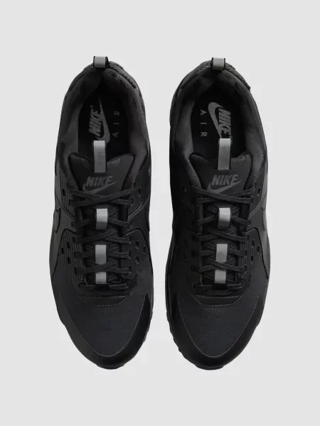 Кожаные кроссовки Nike Air Max 90 черные