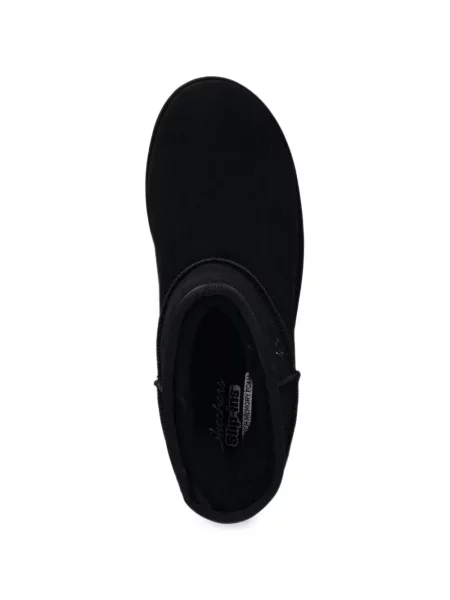 Chiloți Skechers din piele de căprioară negru