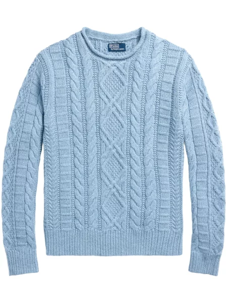 Polo majica Polo Ralph Lauren s printom keper niski struk smeđa