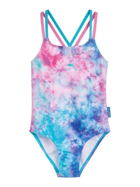 PLAYSHOES Costum de baie întreg / turcoaz / roz / roz albastru