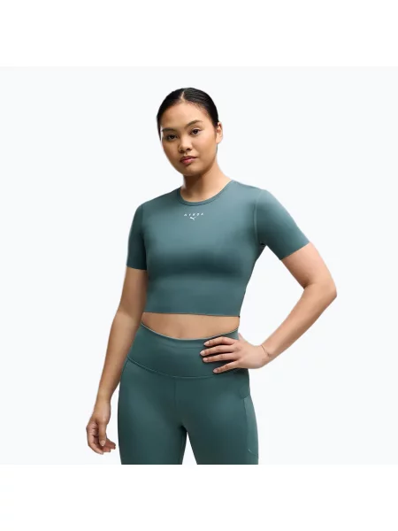 Tricou de antrenament pentru femei Puma Hyrox Pwrmode Crop herb garden