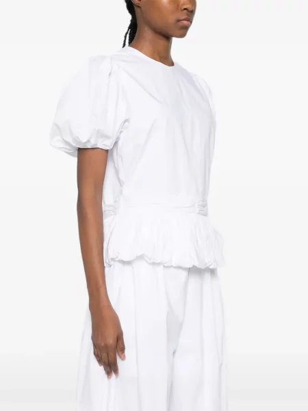 Cu peplum top Rotate Birger Christensen alb