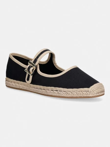 Espadrile Tommy Hilfiger Buckle Maryjane Espadrille negru