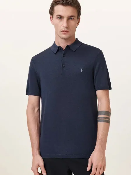 Tricou polo Allsaints de lână