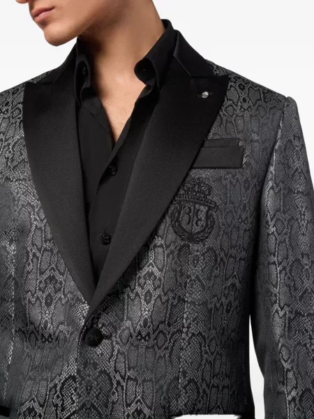 Sacou Billionaire din jacard gri