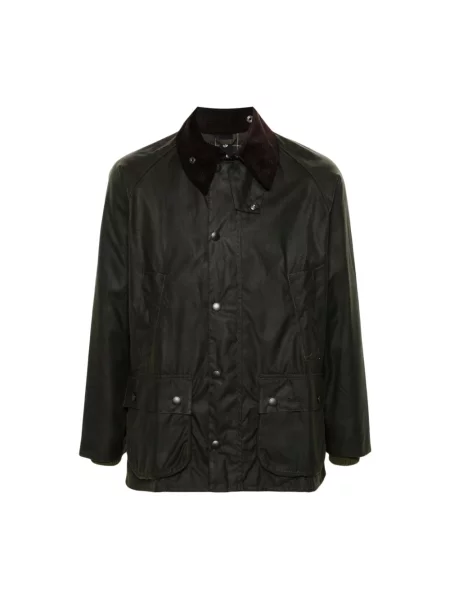 Lniana lekka kurtka Barbour zielona