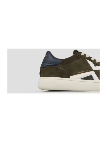 Sneakersy Blauer zamszowe z logo szare