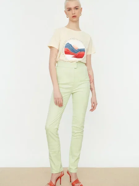 Hlače Trendyol bež