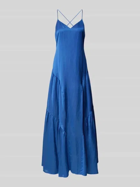Sukienka wieczorowa z dekoltem w kształcie serca model ‘VITHYA’ Lauren Ralph Lauren niebieska