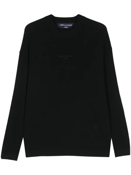 Pulover Comme Des Garçons Homme cu broderie negru