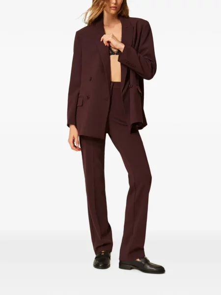 Pantaloni Twinset maro