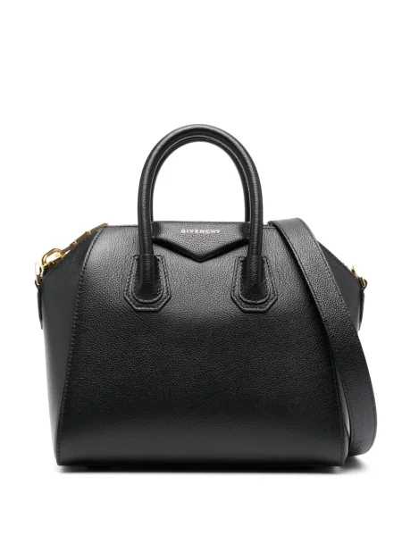 Geanta de piele Givenchy Antigona din piele negru