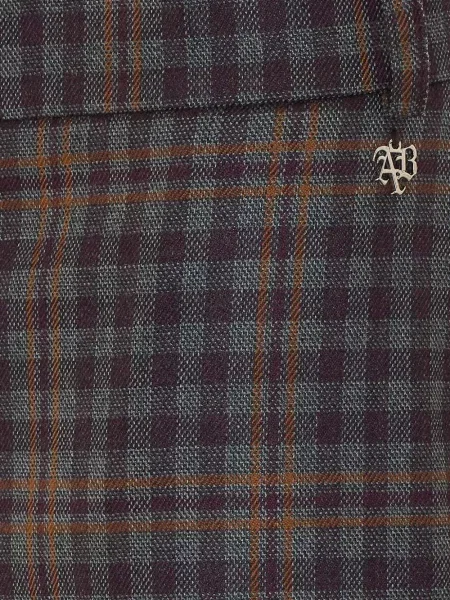Pantaloni Aniye By în carouri violet