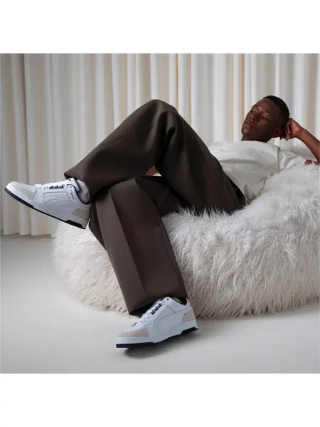 Sneakersy Puma zamszowe retro białe