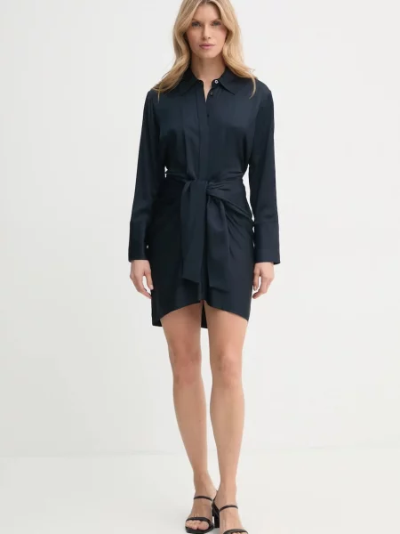 A.L.C. sukienka mini dopasowana granatowy