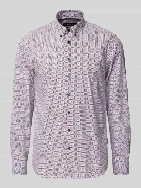 Koszula casualowa o kroju regular fit z kołnierzykiem typu button down Bugatti czerwona