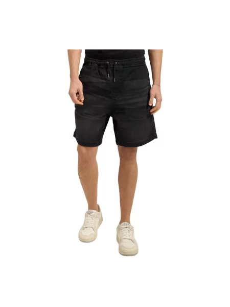Guess Jeans Szorty jeansowe czarny