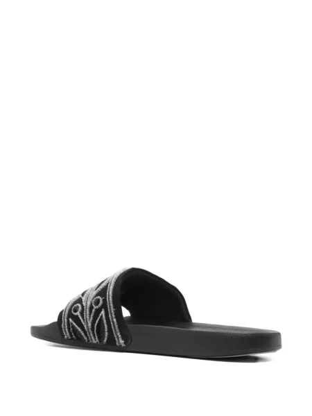 Sandale Casablanca cu broderie negru