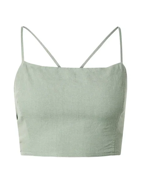 A LOT LESS Top Lucia pastel verde