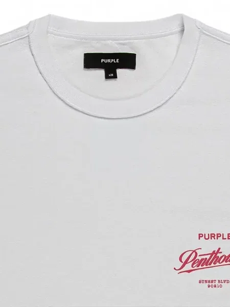 Tricou Purple Brand cu imagine alb