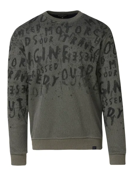 KOROSHI Svetr khaki černá