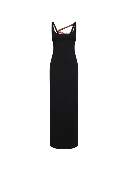 Rochie maxi Pucci cu imagine cu bretele negru