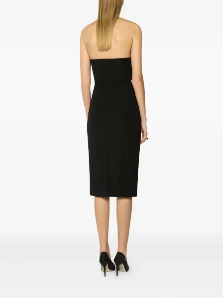 Rochie midi Genny până la genunchi de costum negru
