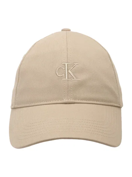 Calvin Klein Șapcă Monogram Embroidery Baseball Cap bej