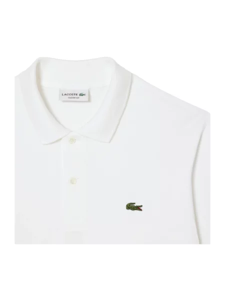 Lacoste longsleeve gładki biały