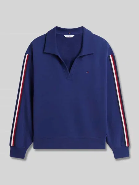 Bluza o kroju regular fit z czystej bawełny Tommy Hilfiger niebieska