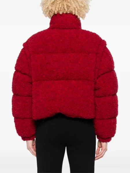 Geacă cu puf Moncler roșu