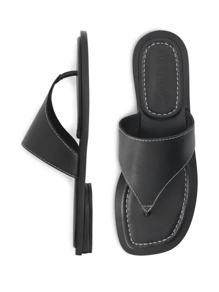 Chiloți tanga Bernardo din piele negru