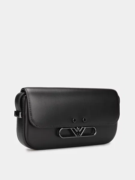 Кожаная сумка Emporio Armani черная