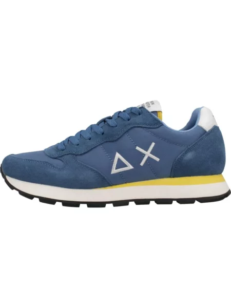 Sneakersy Sun68 zamszowe niebieskie