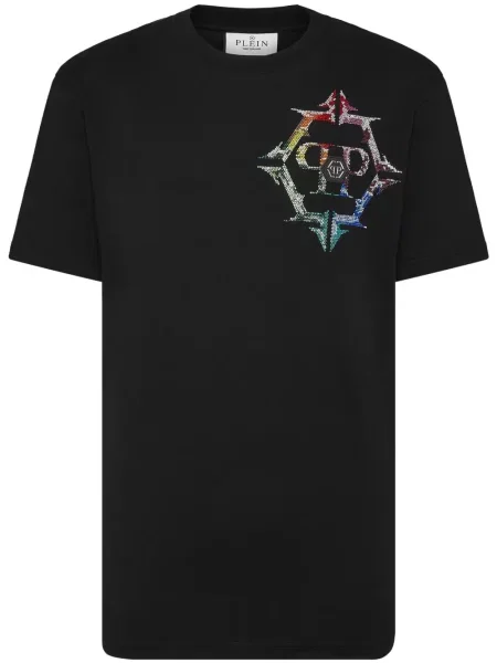 Tricou Philipp Plein cu autograf negru