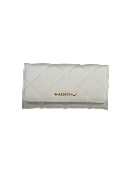 Lniany portfel Valentino Bags szary