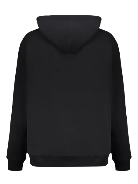 Hanorac cu glugă Off-white cu imagine alb