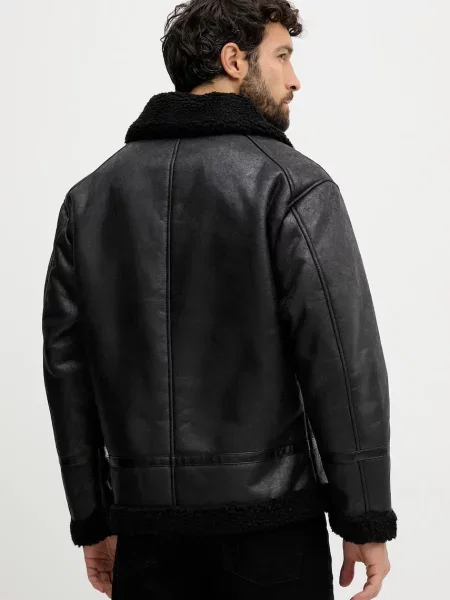 Lindbergh geacă de tranziție oversize negru