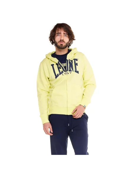 Fleece fleece melegítő felső Leone 1947 zöld