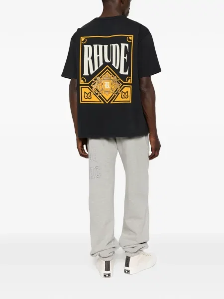 Tricou Rhude cu imagine negru