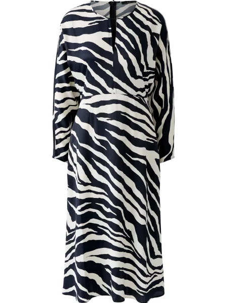 OUI Rochie negru alb