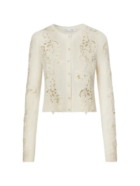 Cardigan Oscar De La Renta cu model floral