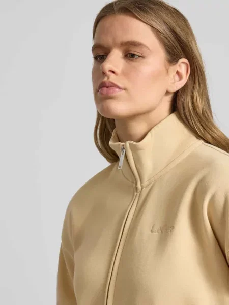 Bluza dresowa z kołnierzem typu stójka model Tanisha' Leger beżowa