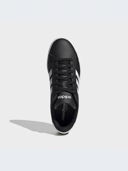 Кожаные кеды Adidas черные
