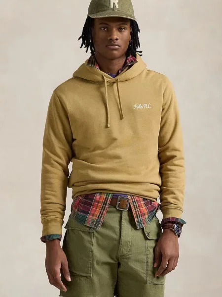 Bluza z kapturem Polo Ralph Lauren beżowa