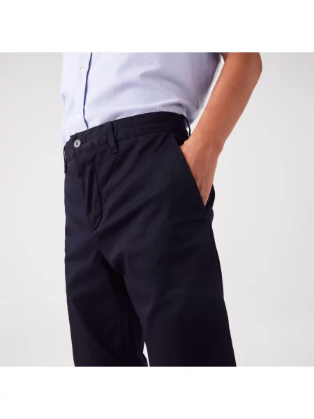 Lacoste Spodnie Chino Slim Fit czarne