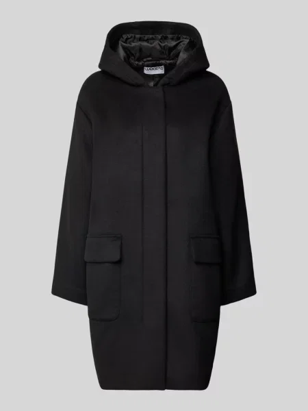 Płaszcz z kapturem Jake*s Casual czarny