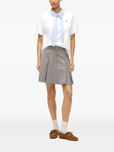 Gulerat tricou polo Karl Lagerfeld cu legături alb