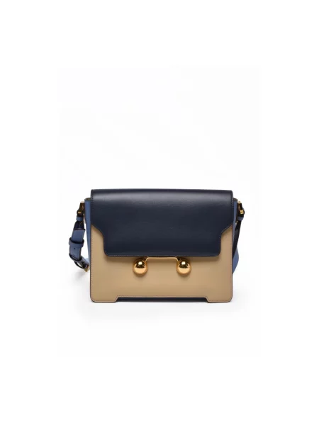 Torebka crossbody Marni skórzana niebieska
